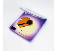 Portable Desktop CD Player, Portable CD Player, 5.0 Bluetooth Speakers, Rechargeable, Supports CD/CD-R/CD-RW/MP3/WMA/WAV, and Loop Repeat/TF Card/3.5mm Audio Output(Purple)