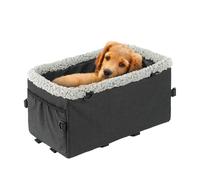 Portable Dog Car Seat Travel Carrier, Center Console Booster Bed with Adjustable Straps, Pet Tour Chair to Small Dogs & Cats, for Wheels Truck Outdoor Trips and Picnics 8.27x9.45 inches
