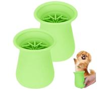 Portable Dog Paw Cleaner Cup, Dog Foot Cleaning Cup with Massage Needles for Easy Paw Cleaning, Ideal for Walking, Travel, Home and Camping, Helps Remove Dirt & Mud Quickly