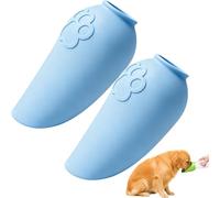Portable Dog Water Bottle, 2026 New Travel Pet Hydration Cup, Leakproof Foldable Leaf Pet Dispenser Cap with Water Bowl, Portable Outdoor Feeder for Dog Cat (Blue*2)