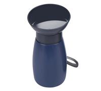 Portable Dog Water Bottle, 600ml Leak-Proof Puppy Drinking Container, One-Hand Function Travel Bottle, Built-in Bowl Design, for Walking Camping Road Trip Park Beach Cats