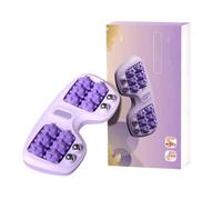 Portable Double Foot Massage Roller,2025 New Dual Foot Massage Roller,Dual Foots Acupressure Tools, Portable Feet Massager Tool,for Home Office Use (Purple)