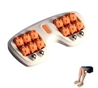 Portable Double Foot Massage Roller, 2025 New Dual Foot Massage Roller for Relieve Pain from Tight Muscles & Sore Feet, for Home Office Use (Orange)