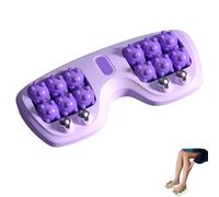 Portable Double Foot Massage Roller, 2025 New Dual Foot Massage Roller for Relieve Pain from Tight Muscles & Sore Feet, for Home Office Use (Purple)