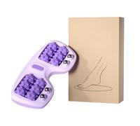 Portable Double Foot Massage Roller,2025 New Portable Dual Foot Massage Roller,Three Massages Techniques for Relax From Plantar Fasciitis and Improved Circulation,for Home&Office (Purple)