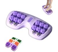 Portable Double Foot Massage Roller, 2026 New Dual Foot Massage Roller, Portable Dual Foots Massages Rollers,for Home and Office Use (Purple)