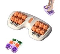 Portable Double Foot Massage Roller, 2026 New Dual Foot Massage Roller, Portable Dual Foots Massages Rollers,for Home and Office Use (Orange)