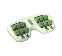 Portable Double Foot Massage Roller, Feet Massager Plantar, 3-in-1 Acupressure Massager for Home Office (Green)