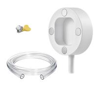 Portable Drain Hose, Clear Mini Split Pipe, 10 Foot Water Tube with Steel Clamp, Magnetic Window Ac Drain Kit, Cooling Accessory with Universal Style, Appliance Part for Condensate Units