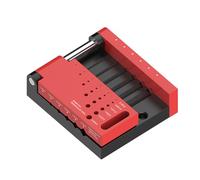 Portable Drill Guide - Woodworking Drilling Jig Locator for Precision Cabinet Work | Durable Alloy with Round Rod Center Finder, Drawer Bench Positioning Punching Tool for Carpentry