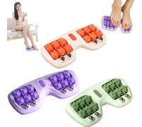 Portable Dual Foot Massage Pieds, Dual Foots Roller Massager, Foot Massager Pied for Plantar Fasciitis Relief, rouleau massage pied, Deep Tissue Muscle Massage for Home and Office Use