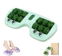 Portable Dual Foot Massage Roller, 2025 Best Dual Foot Roller Acupressure Massager for Plantar Fasciitis, Pressure Point Massage Roller, Feet Roller Massager, for Home and Office Use (Green)
