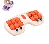 Portable Dual Foot Massage Roller, 2025 Best Dual Foot Roller Acupressure Massager for Plantar Fasciitis, Improved Circulation,Relaxing Gifts for Home Office Use (orange)