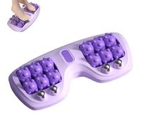 Portable Dual Foot Massage Roller, 2025 Best Dual Foot Roller Acupressure Massager for Plantar Fasciitis, Improved Circulation,Relaxing Gifts for Home Office Use (purple)