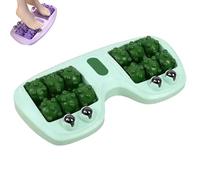 Portable Dual Foot Massage Roller, 2025 Best Dual Foot Roller Acupressure Massager for Plantar Fasciitis, Improved Circulation,Relaxing Gifts for Home Office Use (green)