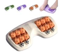 Portable Dual Foot Massage Roller, 2025 New 3 in 1 Foot Massager Roller, Pressure Point Massage Roller, Suitable for Young and Old, Ergonomic Foot Zoning (Orange)