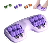 Portable Dual Foot Massage Roller, 2025 New 3 in 1 Foot Massager Roller, Pressure Point Massage Roller, Suitable for Young and Old, Ergonomic Foot Zoning (Purple)