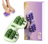 Portable Dual Foot Massage Roller, 2025 New Dual Foots Roller Massager, 3-in-1 Acupressure Massager, Pressure Point Massage Rollers for Home Office (Green)