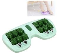 Portable Dual Foot Massage Roller, 2025 New Foot Roller Massager Plantar Fasciitis,Foot massage roller, Portable Reflexology Tool for Home & Office, Say Goodbye to Tired Feet (Green)