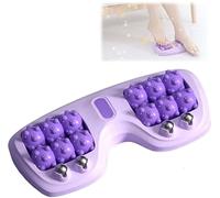 Portable Dual Foot Massage Roller, 2025 New Foot Roller Massager Plantar Fasciitis,Foot massage roller, Portable Reflexology Tool for Home & Office, Say Goodbye to Tired Feet (Purple)