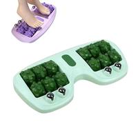 Portable Dual Foot Massage Roller,Dual Foot Acupressure Therapy for Pain Relief,Improved Circulation,Portable Reflexology Tool for Home and Office Use (green)