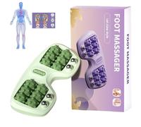 Portable Dual Foot Massage Roller, Dual Foot Acupressure Therapy, Tight Muscles & Sore Feet and Improved Circulation, Portable Reflexology Tool for Home & Office (#3)