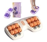 Portable Dual Foot Massage Roller, Foot Roller for Plantar Fasciitis, Dual Foots Acupressure Tools Deep Massage, Foot massager for Home and Office Use (Orange)
