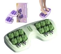 Portable Dual Foot Massage Roller, Foot Roller for Plantar Fasciitis, Dual Foots Acupressure Tools Deep Massage, Foot massager for Home and Office Use (Green)
