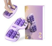 Portable Dual Foot Massage Roller, Pressure Point Massage Rollers for Home Office, Portable Acupressure Tool, 2025 New Foot Roller Massager, Dual Rolling Design (Purple)