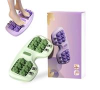 Portable Dual Foot Massage Roller, Pressure Point Massage Rollers for Home Office, Portable Acupressure Tool, 2025 New Foot Roller Massager, Dual Rolling Design (Green)