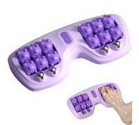 Portable Dual Foot Massage Roller, Rouleau de massage portable pour les deux pieds, Masseur d'acupression de pieds avec 14 billes roulantes, Masseur Pieds Double Cadeau pour femmes et hommes