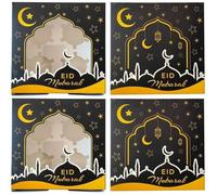 Portable Eid Moubarak Pâteau Papier À Œufs Boîte 20pcs Cake Boîte De Gâteau Food Container Party Supplies