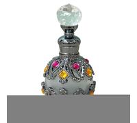 Portable Empty Perfume Bottles, Refillable Fine Mist Atomizer with Jewel Inlay, Elegant Cosmetic Spray Container, Luxurious Travel Size Fragrance Holder for Women and Adults