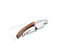 Portable En Bois En Acier Inoxydable Outil Pliant Couteau Tire-bouchons Rouge Ouvreur de Vin Multifonctionnel En Plein Air Outil Bar Accessoires