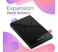 Portable External Hard Drive Type C 500GB 2.5 Inch HDD Backup Memory with Fast Data Transfer USB C Compatible with Phone,PC,Mac,Windows,Games (Black)