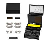 Portable Eye Makeup Kit Eyeliner Stamp Set Waterproof Smudge Proof Stamps | Kit de Tampons Eyeliner et Cils Inférieurs 3 en 1, Palette de Maquillage pour Yeux (1PC)