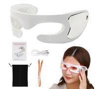 Portable Eye Massager - Rechargeable Massage Goggles, Red Light, Eye Relaxation Device, Fatigue Relief Tool | Home Travel Eyes Care Device, Suitable for Daily Use Comfort and Wellness
