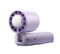 Portable Fan, Digital Display Cooling, 7.17x2.28 Inches Foldable Bladeless, Quiet Handheld Device with Grip, Rechargeable Gadget with Modern Design, Home Accessories for Outdoor Summer Beach Vacation