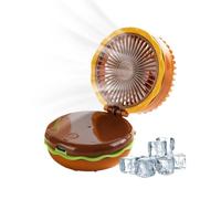 Portable Fan | Handheld USB Fan | 3-Speed Rechargeable F́an | Burger Design