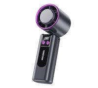 Portable Fan, Personal Cooling Tool, High Speed Airflow, Digital Display Function, Handheld Fan for Travel, Walking, Workplace, Outdoors, School, and Beach, 7.2x2.36 inches