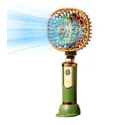 Portable Fan - Rechargeable Long Lasting Cooling Device | Pocket Personal Fan | Ancient Style Handheld Fans, Mini Rechargeable Retro Style, Long Battery Life, for Desk Offices Outdoor Beach Sports