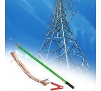 Portable Fiberglass Straight High Voltage Discharge Rod for for Outdoor High Voltage Test(110 kV - 2m/79in/6.6ft)