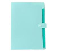 Portable File Folder - A4 7 Pocket Document Organizer | Color Label Bill Receipt Storage Folder, School Home Business Supply Organizer For Document Management Organizations And More