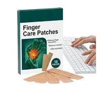 Portable Finger Bandages, Foldable Breathable Patch, 10 Pieces Long-Lasting Adhesive Wrap with Moisturizing Layer, Soft Fabric Protective Bandage Comfort, Supply with Secure Fit