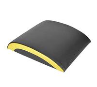 Portable Fitness Sit Up Pad Tapis Taille Entraîneur Équipement d'entraînement Léger Non Glissant Abdominal Entraînement Gym Home Training PVC Cuir Haute Densité Mousse Noir Jaune 36x30.5x7cm