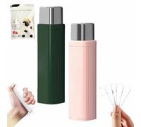 Portable Floss Dispenser with 100 Pcs Dental Floss, Portable Automatic Floss Dispenser, Refillable Automatic Dental Floss Pick Case,Easy to Use, for Dating Travel Family Home Hotels (B-2PC)