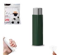 Portable Floss Dispenser with 100 Pcs Dental Flosses, Refillable Automatic Travel Floss Pick Organizer, Pop-Up Dental Tooth Picks Case (Green)