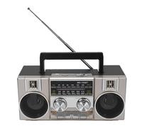 Portable FM AM SW Radio, Radio Portable à Bande Complète avec Haut-Parleur Bluetooth RVB, Small Vintage AM FM Radios à Ondes Courtes, Décoration Rétro, Radios Transisto à Batterie (Gold)