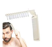 Portable Folding Comb, Double Headed Brush, Anti-Static Styling Tool, Travel Makeup, Fine Tooth Comb, 7.87 Inches, Travel-Friendly for Outing Date Holiday
