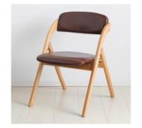 Portable Folding Wooden Chair Comfortable Padded Dining Chair for Guests Ideal for Kitchen Office Weddings - Space-Saving Design (PU-2)